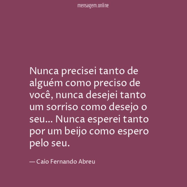 Como você