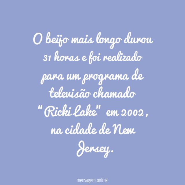 Beijo Longo