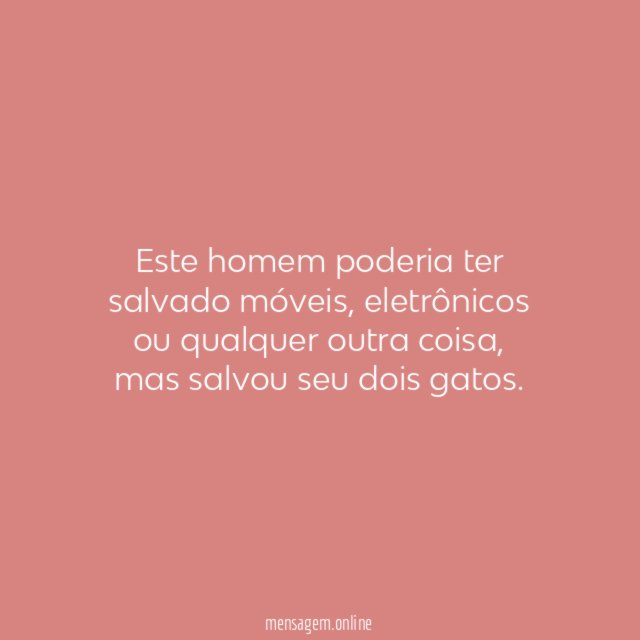 Cada um tem sua prioridade