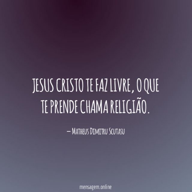 Jesus Cristo te faz livre