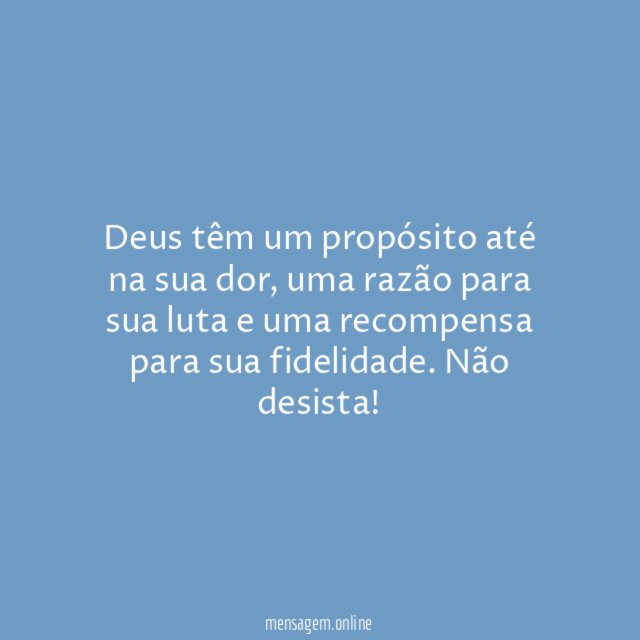 Sem desistir