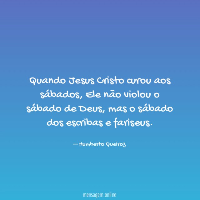 Quando Jesus Cristo curou aos sábados