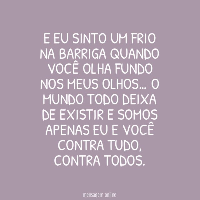 Frio na barriga