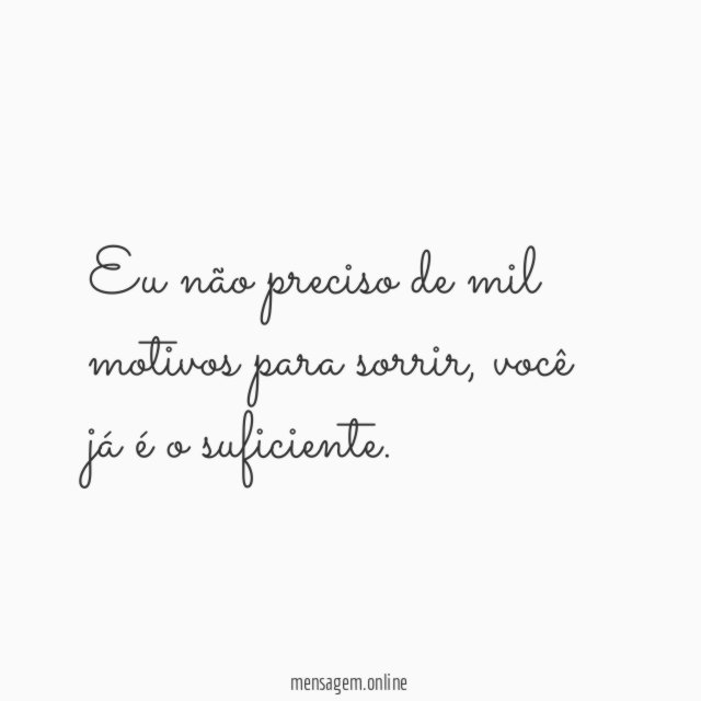Motivos para sorrir