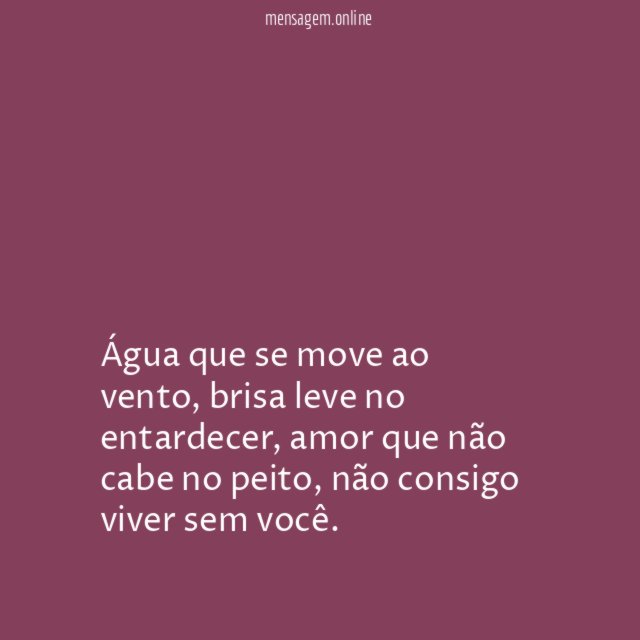 Eu Não consigo viver sem você