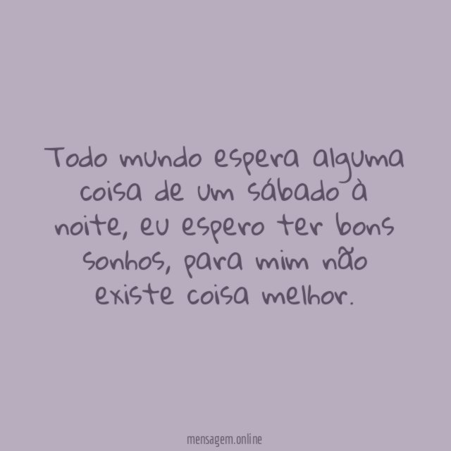 Sábado à noite