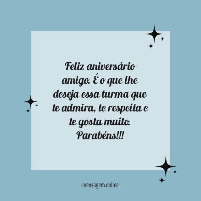 Feliz aniversário