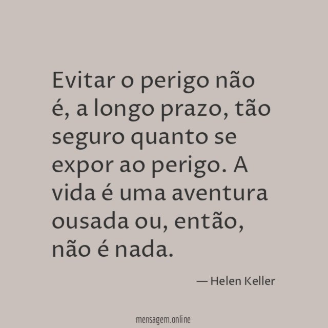 Evitar o perigo