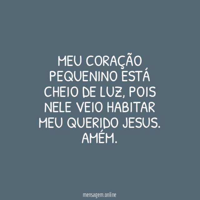 Meu coração pequenino