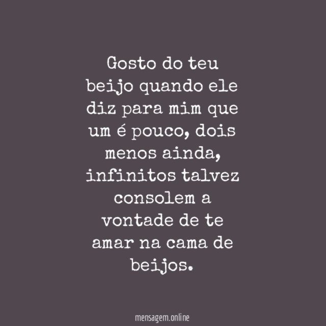 Gosto do teu beijo
