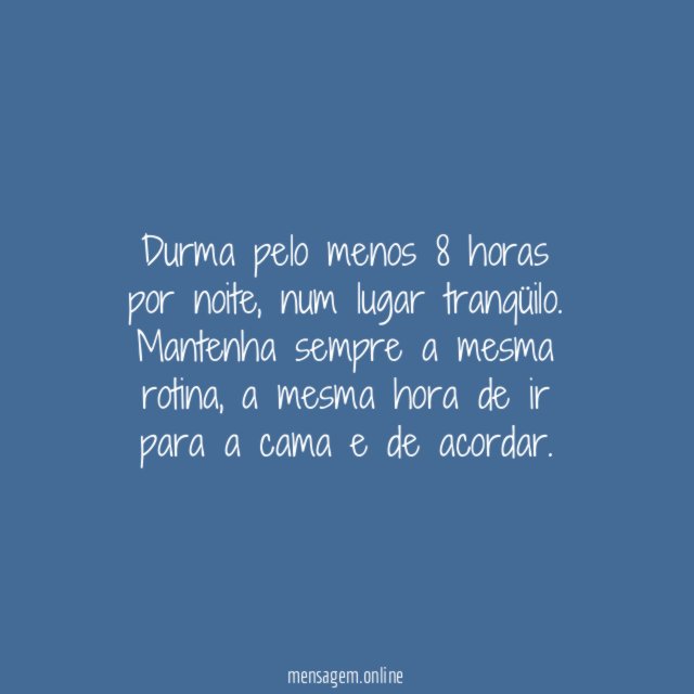 Hora de dormir