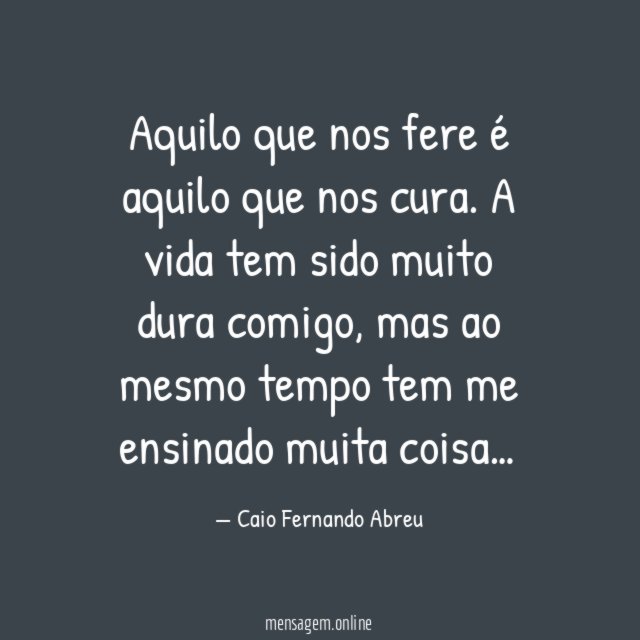 O que nos fere