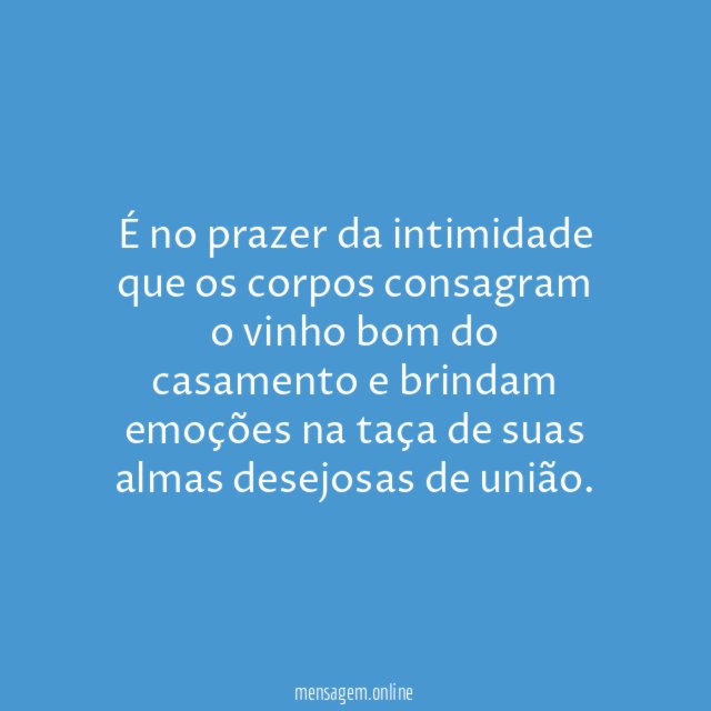 Prazer da intimidade