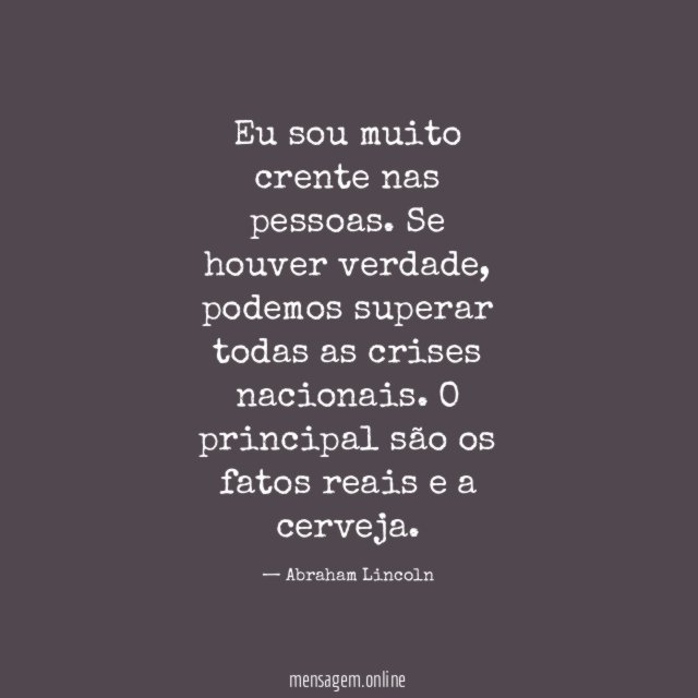 Fatos e cerveja