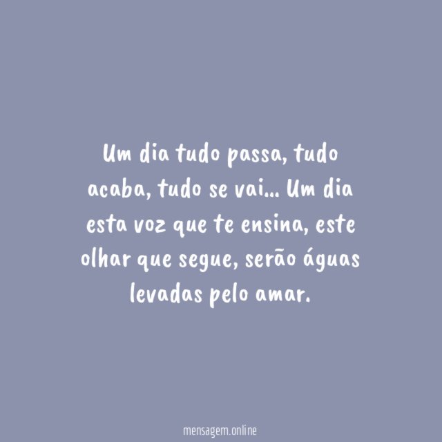 Tudo passa