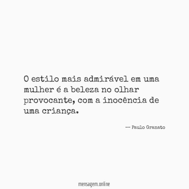 O estilo mais admirável em uma mulher é
