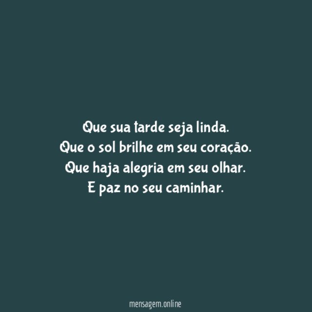 Tarde linda