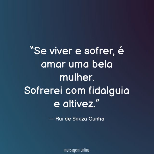 Se viver e sofrer