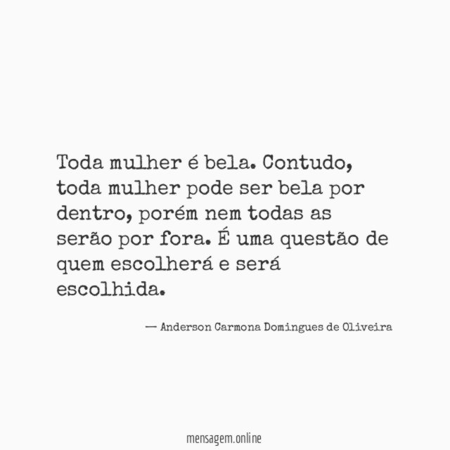 Toda mulher é bela