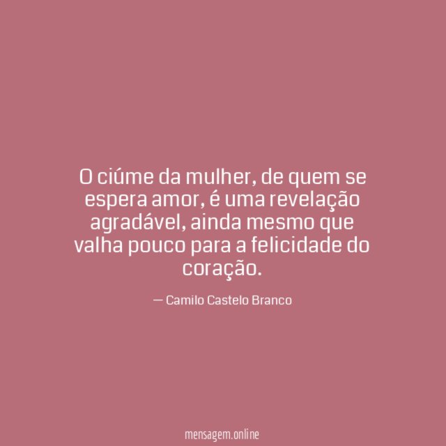 Ciúme da Mulher