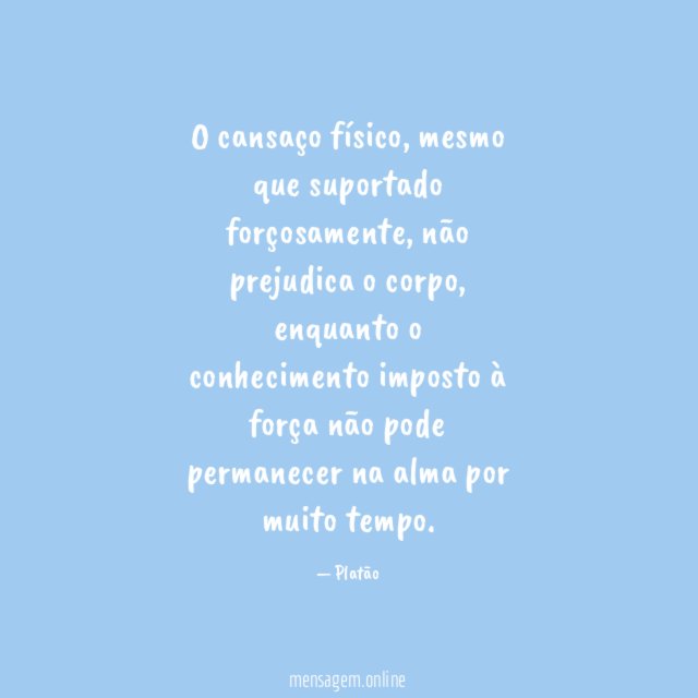 Cansaço físico