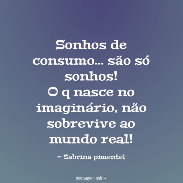 Sonhos de consumo