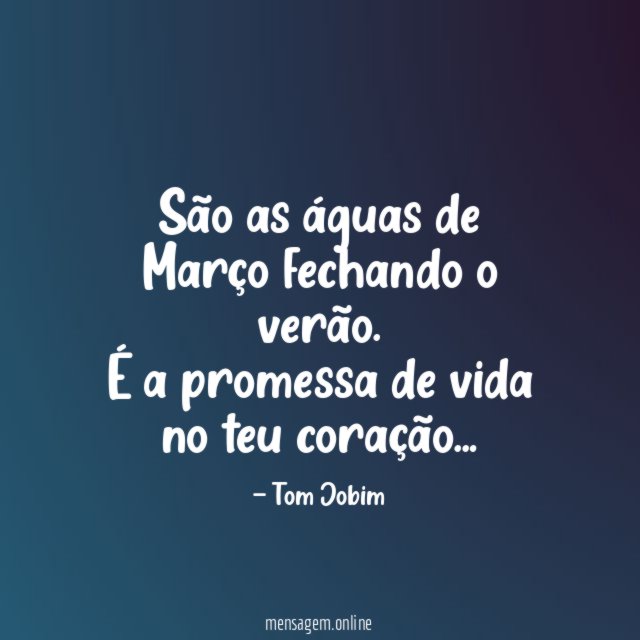 Águas de Março