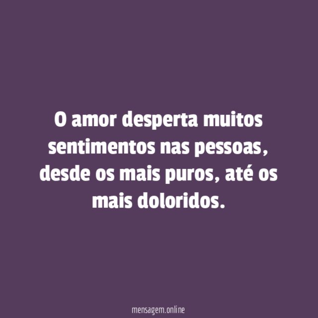 O Bem e o Mal de Amar