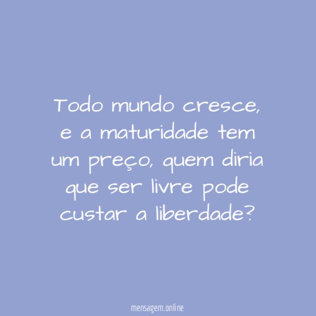 Maturidade