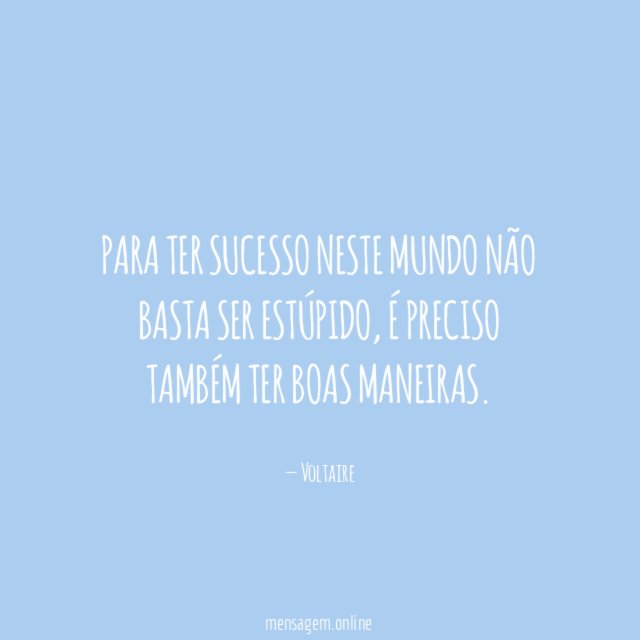 Boas maneiras