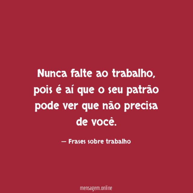 Nunca falte