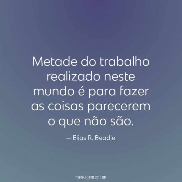 Metade do trabalho