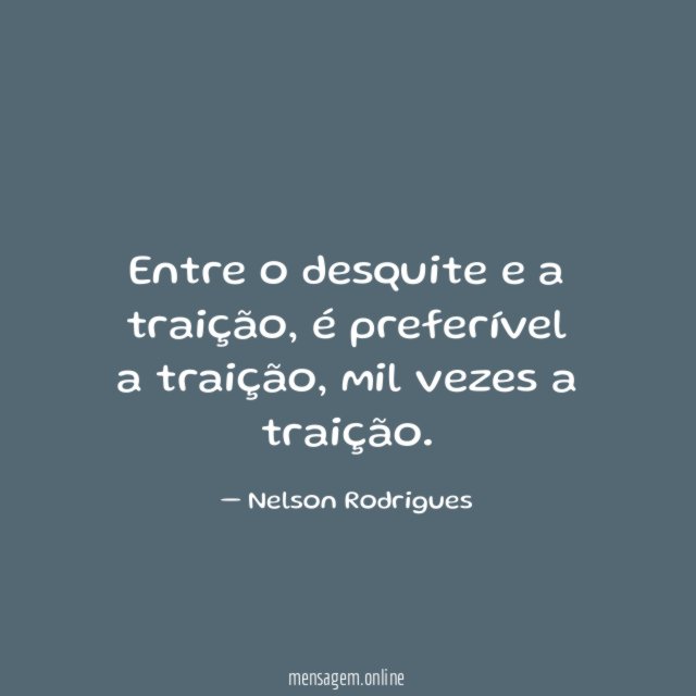 Desquite x traição