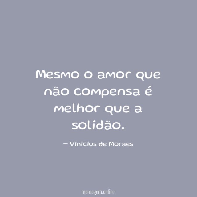 Amor que não compensa