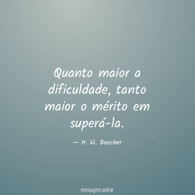 Maior o mérito