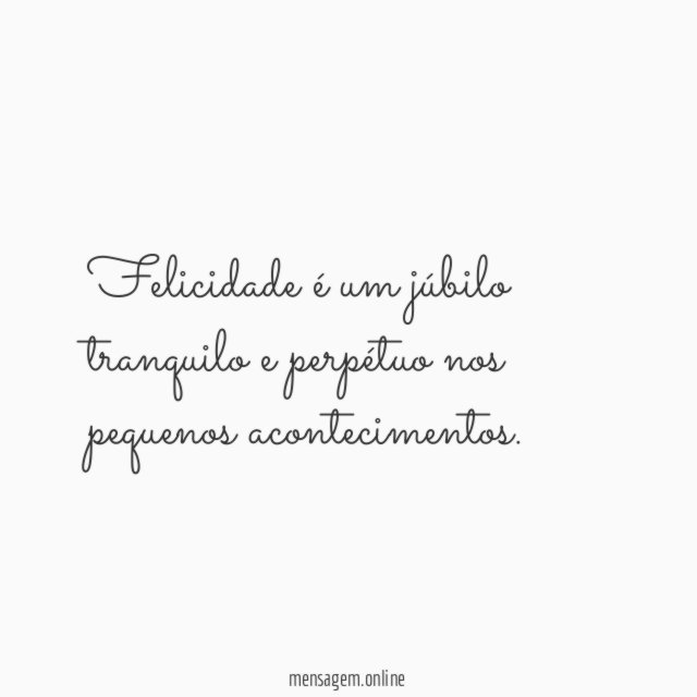Pequenos acontecimentos