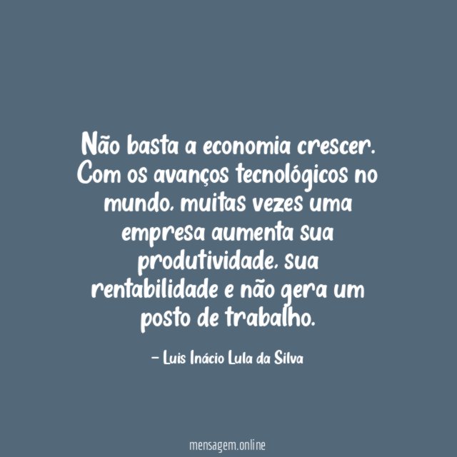 Não basta a economia crescer…