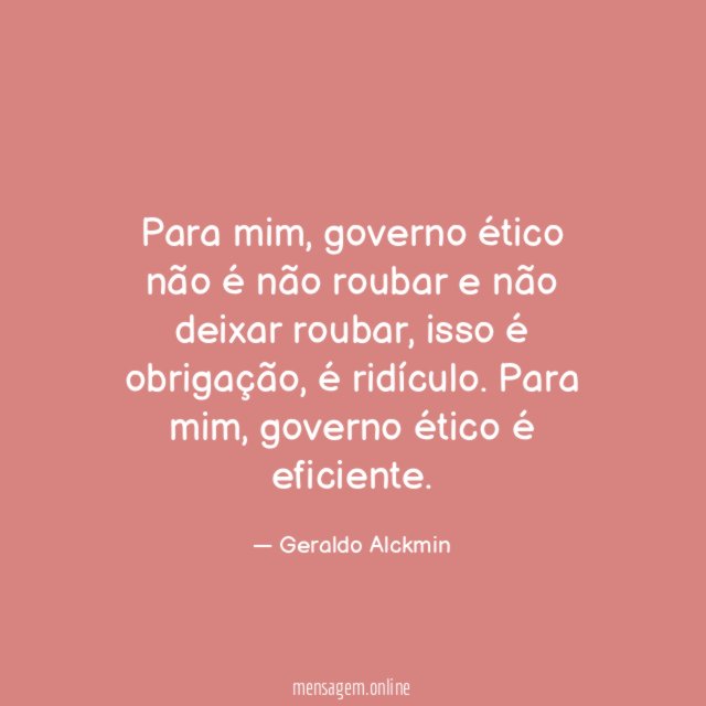 Ético é eficiente