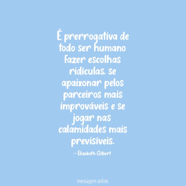 Escolhas ridículas