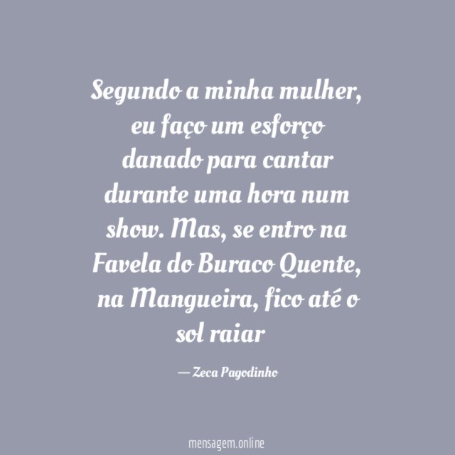 Faço um esforço