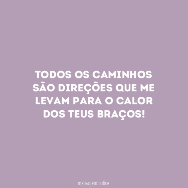 Calor dos teus braços