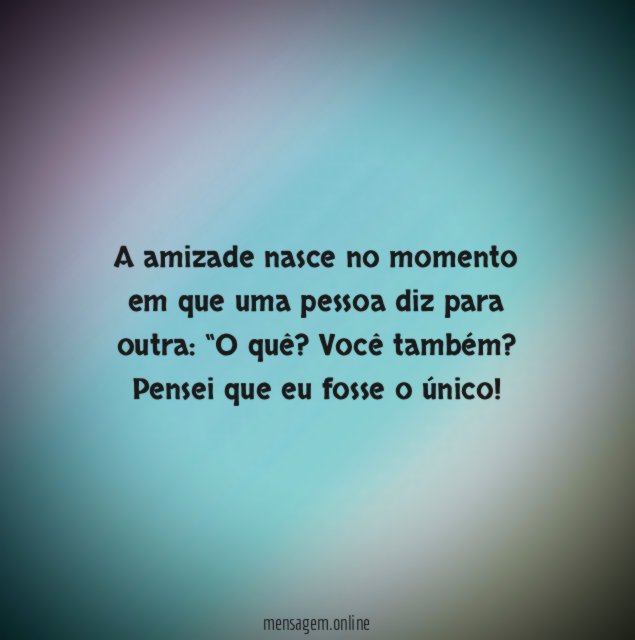 O único