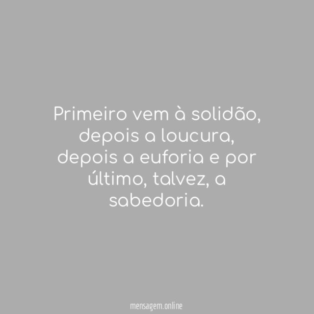 Primeiro vem