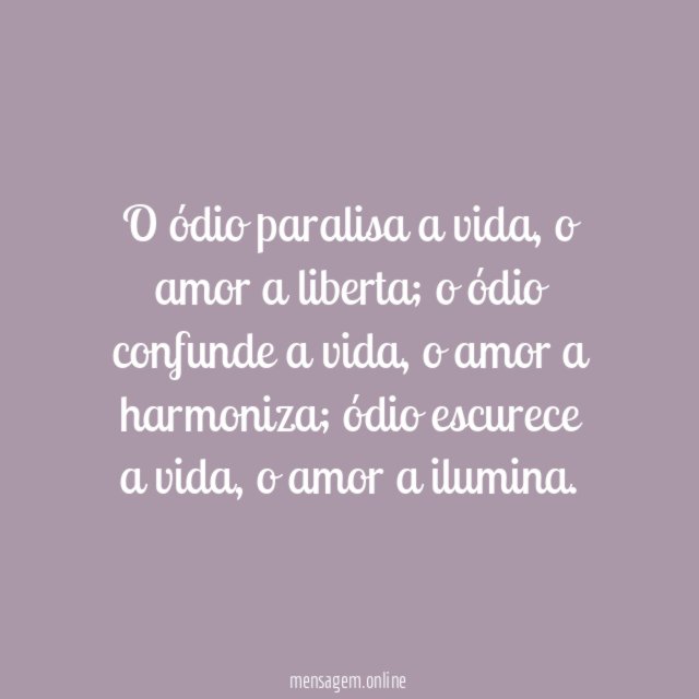 Amor e Ódio