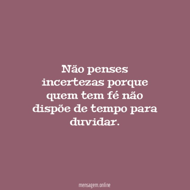 Tempo para dúvidas