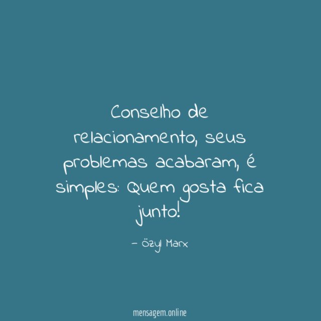 Quem gosta fica junto