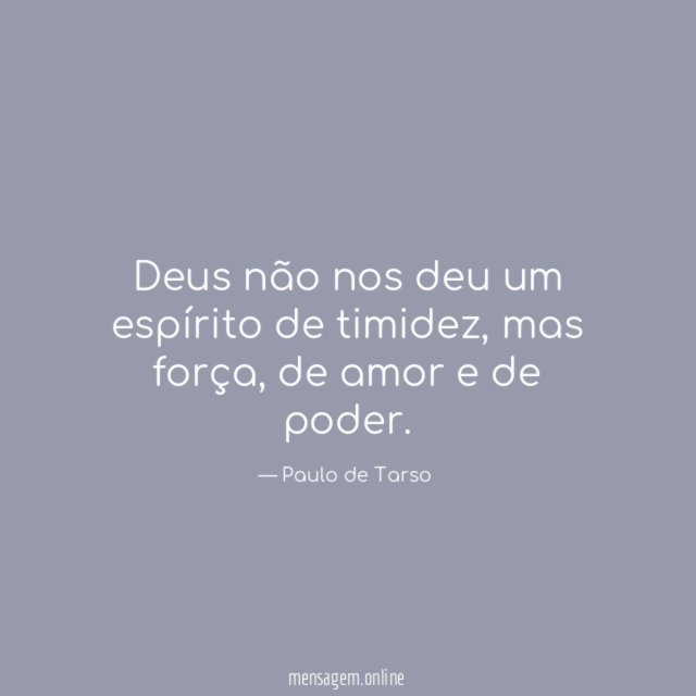 Espírito de Timidez