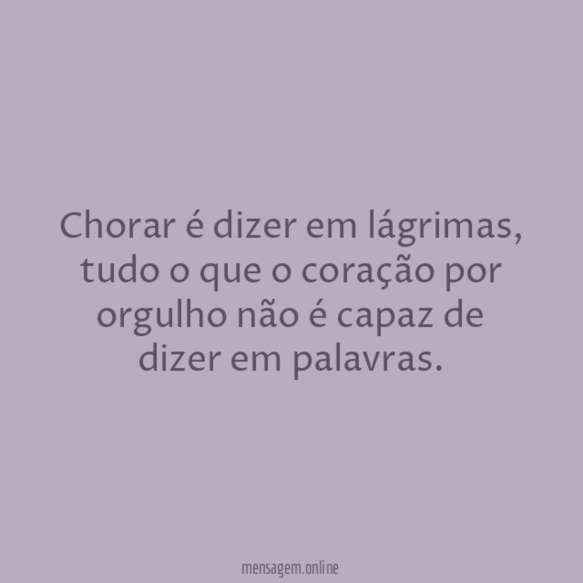 Dizer em lágrimas