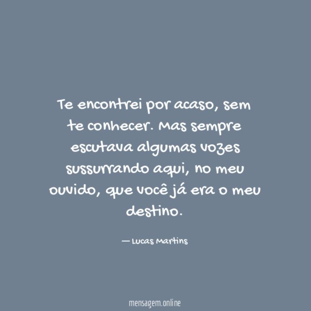 Meu destino