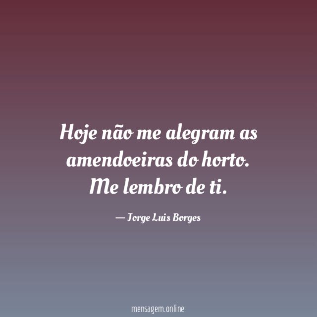 Hoje não me alegram as amendoeiras do horto